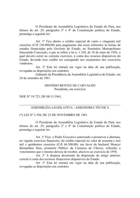 Leiord1961 - AssemblÃ©ia Legislativa do Estado do ParÃ¡ - Governo ...