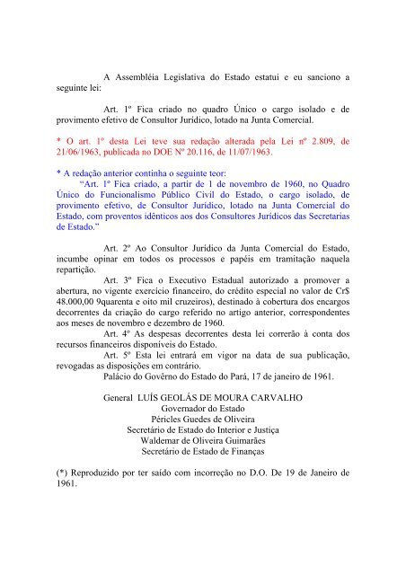 Leiord1961 - AssemblÃ©ia Legislativa do Estado do ParÃ¡ - Governo ...