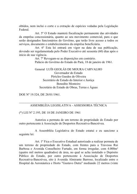 Leiord1961 - AssemblÃ©ia Legislativa do Estado do ParÃ¡ - Governo ...