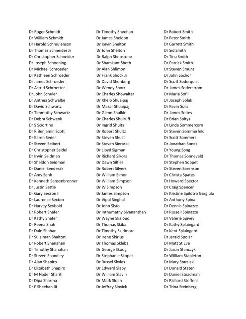 2012 Foundation Contributors from ISDS Membership