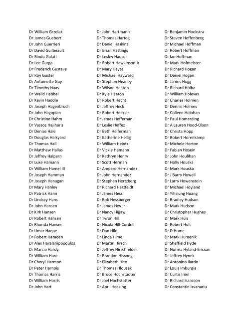 2012 Foundation Contributors from ISDS Membership