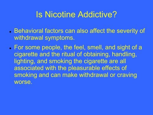 Treatment of Nicotine Addiction in Primary Care