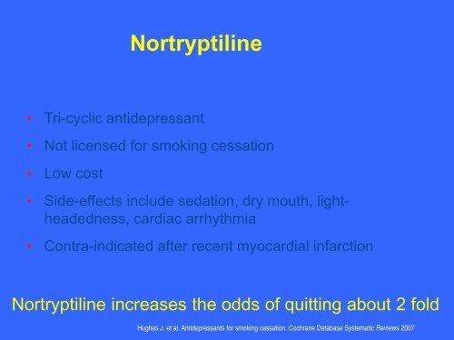 Treatment of Nicotine Addiction in Primary Care