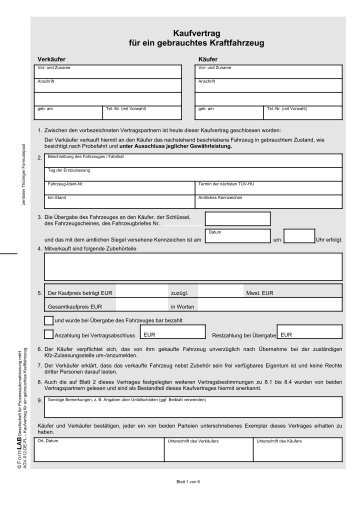 Mobile Auto Kaufvertrag - tippsvorlage.info - tippsvorlage ...