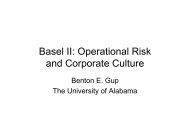 Operational Risk and Corporate Culture - Australian Centre For ...