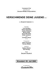 Presseheft (pdf) - Dreharbeiten.de