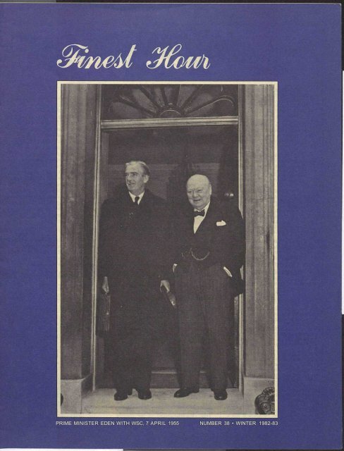 Prime Minister Eden With Wsc 7 April 1955 Winston Churchill Prime Minister Eden With Wsc 7 April 1955 Winston Churchill