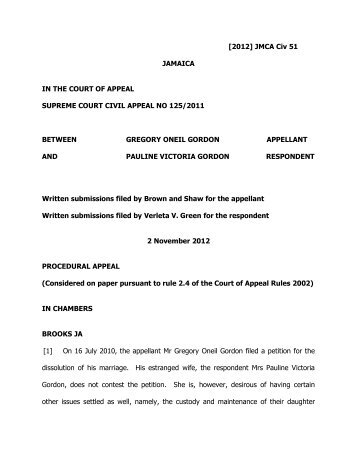 (Gregory) v Gordon (Pauline).pdf - The Court of Appeal