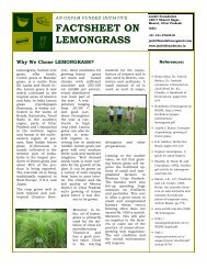 FACTSHEET ON LEMONGRASS - Janhit Foundation