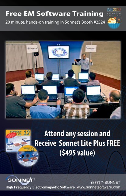 Attend any session and Receive Sonnet Lite Plus ... - Sonnet Software
