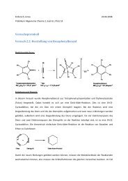 Versuchsprotokoll Versuch 2.2: Herstellung von Hexaphenylbenzol