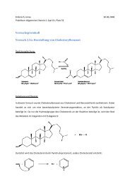 Versuchsprotokoll Versuch 2.5a: Herstellung von Cholesterylbenzoat