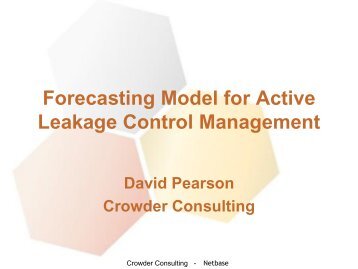 Forecasting Model for Active Leakage Control ... - Iwa-waterloss.org