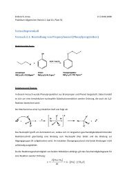 Versuchsprotokoll Versuch 2.1: Herstellung von Propoxybenzol ...