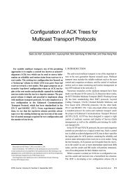 Configuration of ACK Trees for Multicast Transport ... - ETRI Journal
