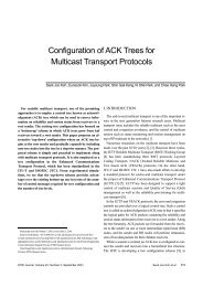 Configuration of ACK Trees for Multicast Transport ... - ETRI Journal