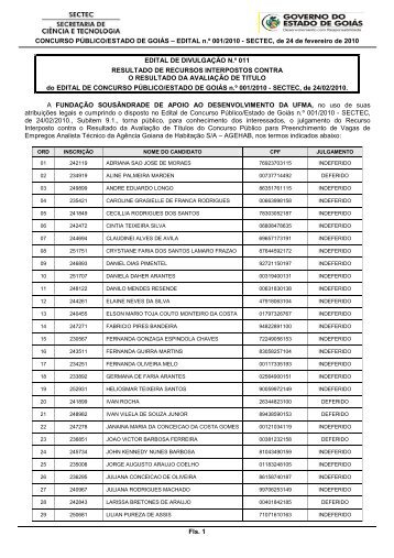 EDITAL n.Âº 001/2010 - FundaÃ§Ã£o SousÃ¢ndrade