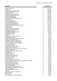 Expenditure Over Â£500 - February 2013 - Family Mosaic