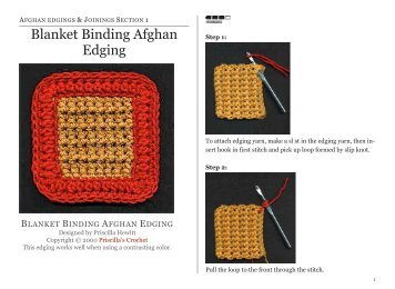 Blanket Binding Afghan Edging - Priscilla's Crochet