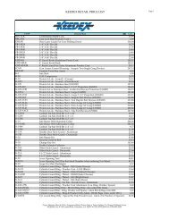 Equipment Retail Price List 2012 - Dive Supply Koh Chang