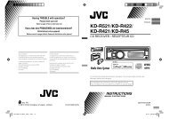 KD-R521/KD-R422 - JVC Mobile In-Car Entertainment