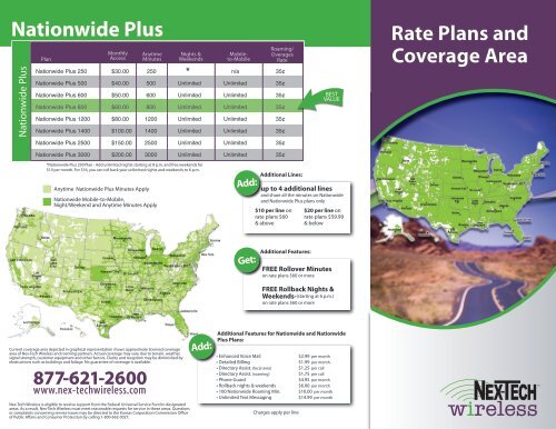 Rate Plans and Coverage Area Nationwide Plus - Nex-Tech Wireless