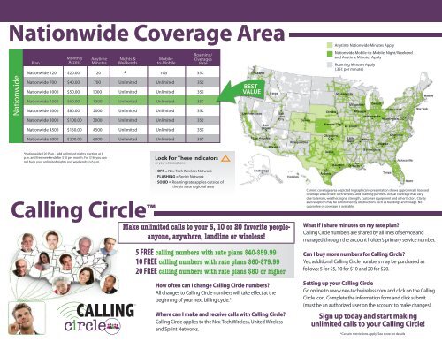 Rate Plans and Coverage Area Nationwide Plus - Nex-Tech Wireless