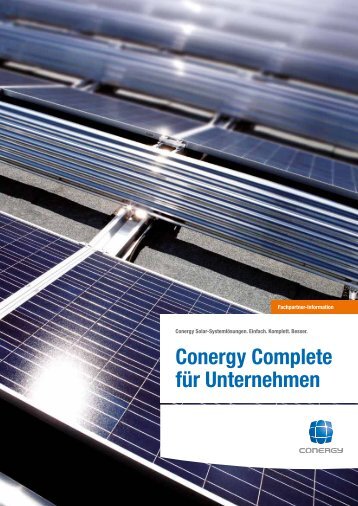 Conergy Complete für Unternehmen - Conergy AG