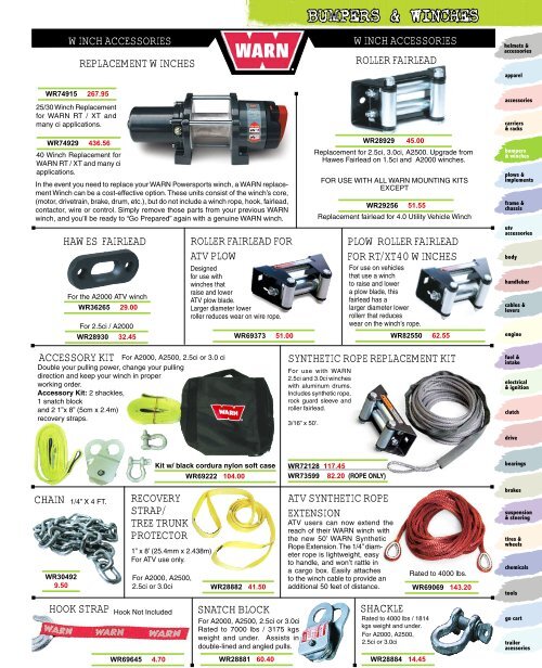 BUMPERS & WINCHES - Automatic Distributors