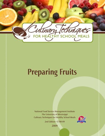 Preparing Fruits - National Food Service Management Institute