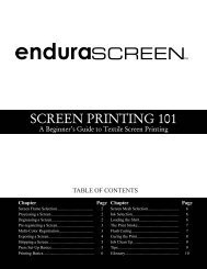 SCREEN PRINTING 101 - Signwarehouse.com