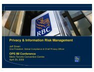 Privacy & Information Risk Management - Verney Conference ...