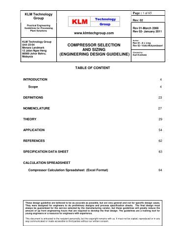 Engineering Design Guidelines Klm Engineering Design Guidelines Klm