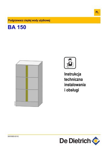 Instrukcja techniczna dla BA-150 - De Dietrich