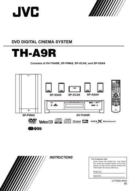 dvd digital cinema system th-a9r - JVC