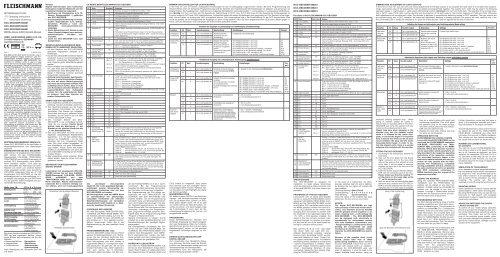 BETRIEBSANLEITUNG GB Operating instructions F ... - Fleischmann