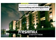 Freshmilk Creative Media Kurzvorstellung und Leistungsportfolio