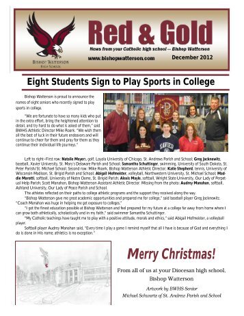 Red & Gold Dec. 2012.pub - Bishop Watterson High School