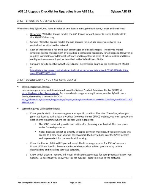 Upgrading and Migrating an IQ database from older ... - Sybase