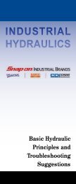 INDUSTRIAL HyDRAULIcS - Snap-On Industrial Brands