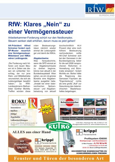 Ausgabe 2/2011 - rfw-bgld