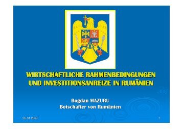 Praesentation Wirtschaft RumÃ¤nien 2007 - Berlin Business Location ...