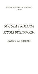 scuola el.5/prima - Fondazione del Sacro Cuore