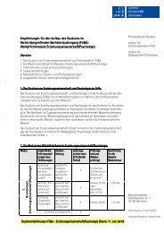 Erziehungswissenschaft / Psychologie - Zentrum fÃ¼r Lehrerbildung