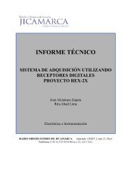 Proyecto REX-2X - Radio Observatorio de Jicamarca