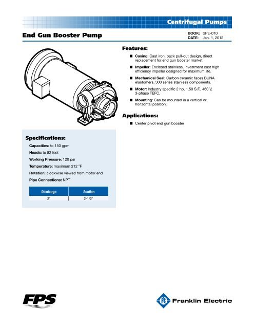 Submersible Pumps Franklin Electric