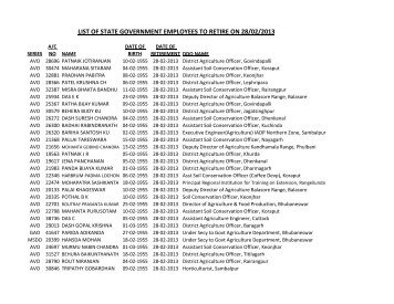 February, 2013 - Accountant General, Odisha