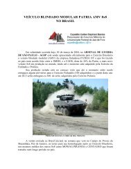 VEÃCULO BLINDADO MODULAR PATRIA AMV 8x8 NO BRASIL