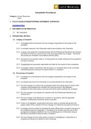 Complaints Procedures - Curtin Policies and Procedures