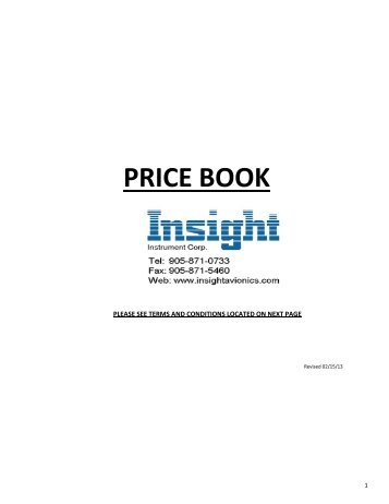 Price List - Insight Avionics